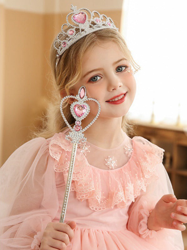 Kids Crown Headwear Hair Accessories Set Gifts Frozen Princess Girl