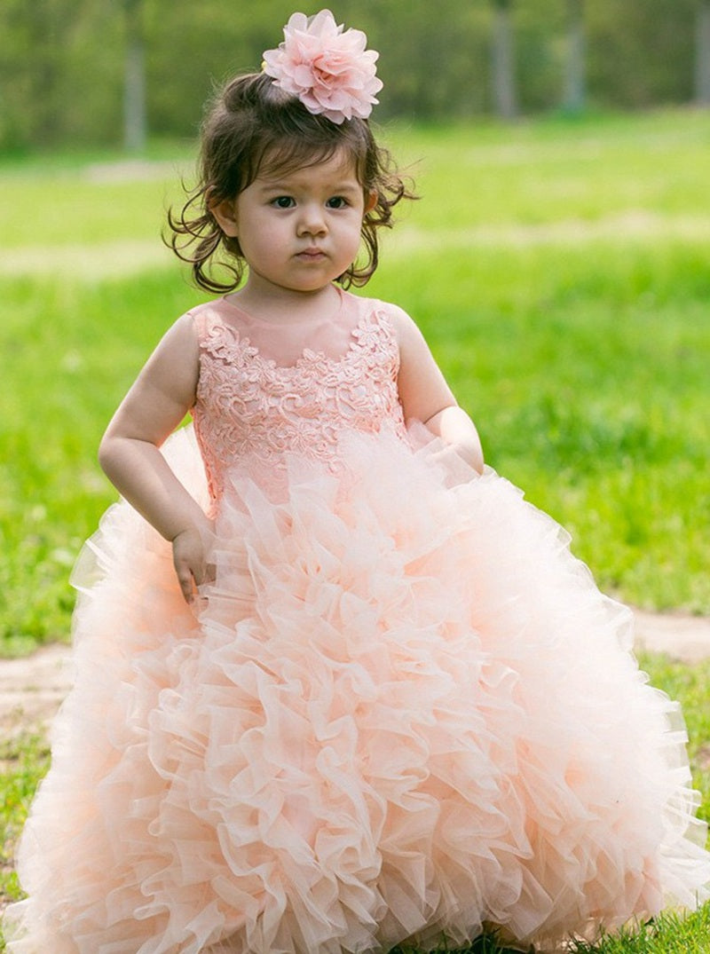 Ball Gown Pink Toddler Girl Dress 1 4 Years ACH143