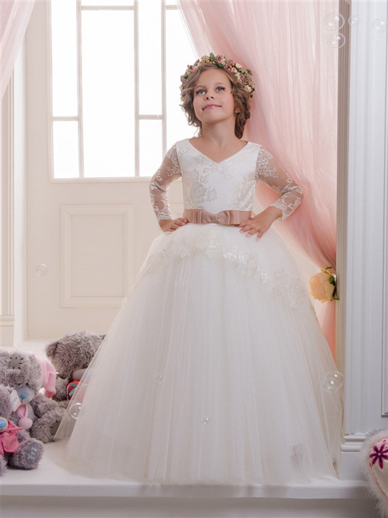 long sleeve tulle dress toddler