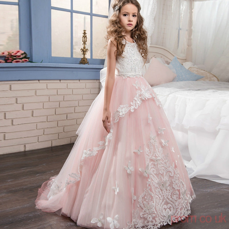 Flower girl sale dresses pink princess