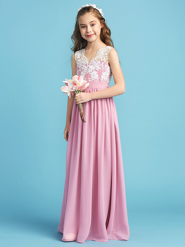 Junior bridesmaid and hot sale flower girl dresses