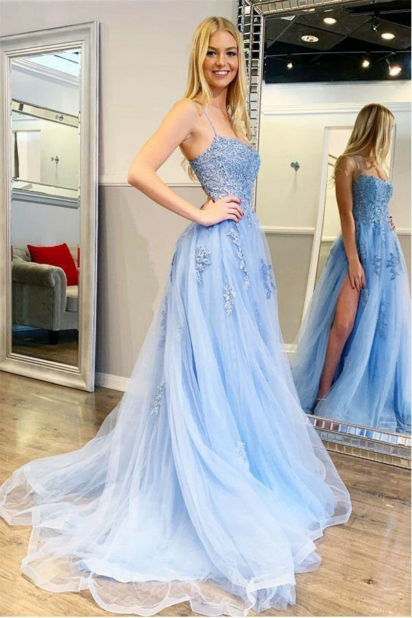 Pale blue prom clearance dresses