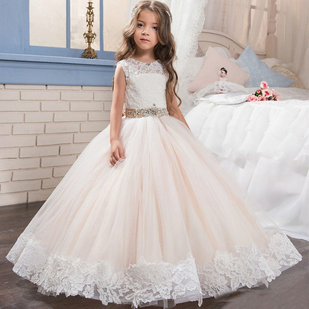 Ball Gown Sleeveless Kids Prom Dress for Girls CH0122