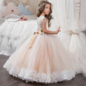 Ball Gown Sleeveless Kids Prom Dress for Girls CH0122