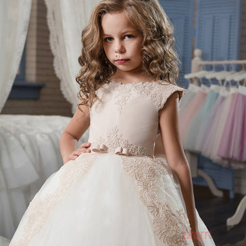 Ball Gown Sleeveless Kids Prom Dress for Girls CH0126