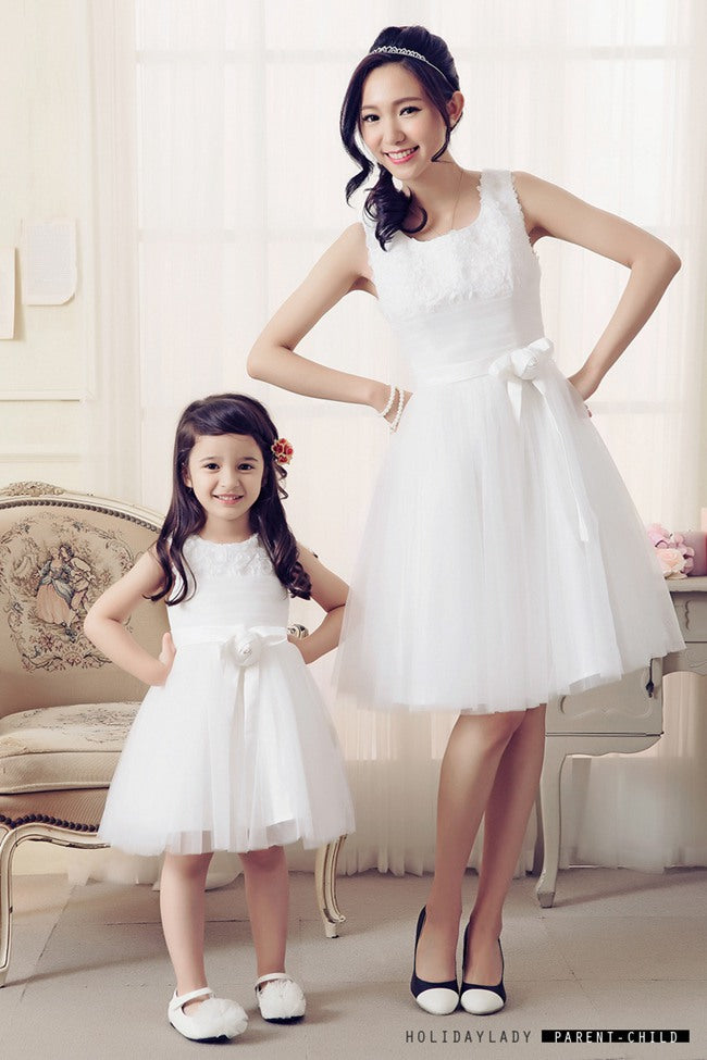 Matching white dresses clearance for mother and daughter