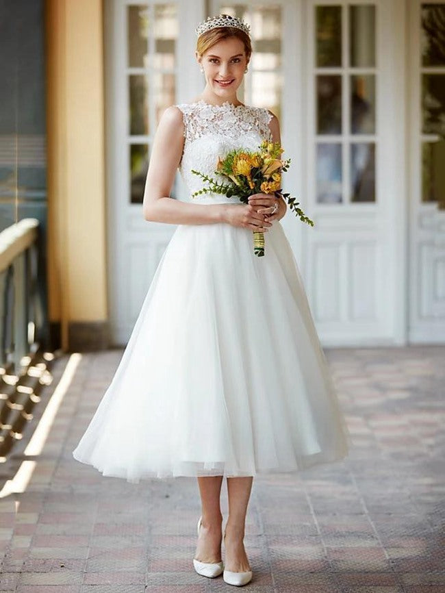 Tea length wedding dress clearance online