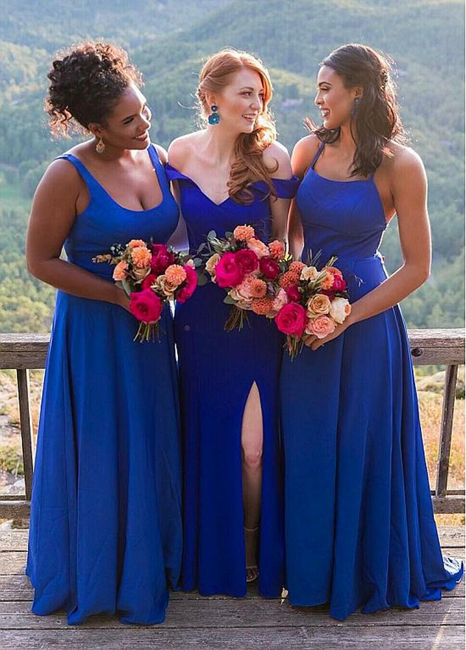 Royal blue bridesmaid shop dresses under 100