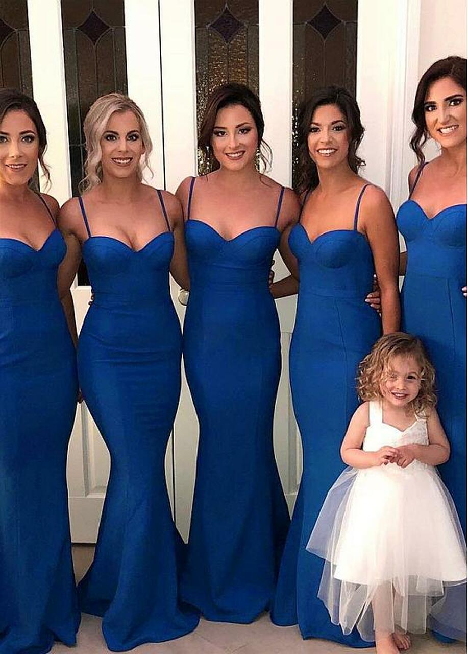 Royal blue bridesmaid dresses under clearance 100