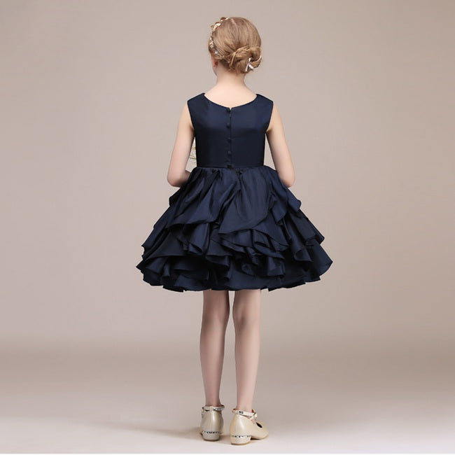 Little girl navy outlet bridesmaid dresses