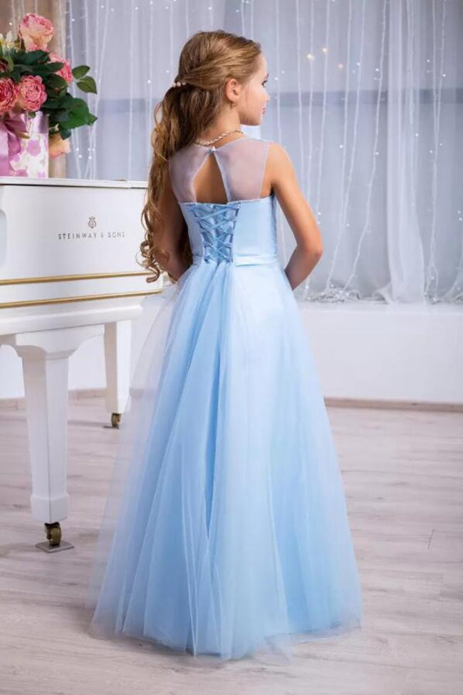 Little girl clearance blue formal dresses