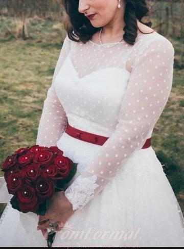 Vintage Country Plus Size Tea Length 50s Rockabilly Wedding Dress Edin