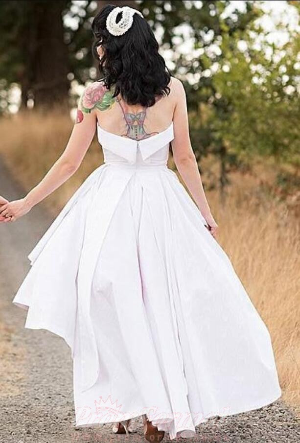 Rustic high shop low wedding dress