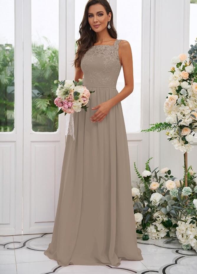 Taupe bridesmaid dresses on sale short