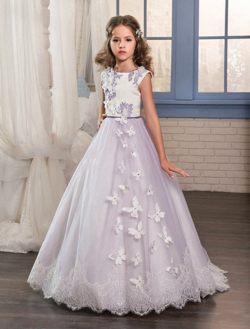 Flower girl best sale dresses with butterflies