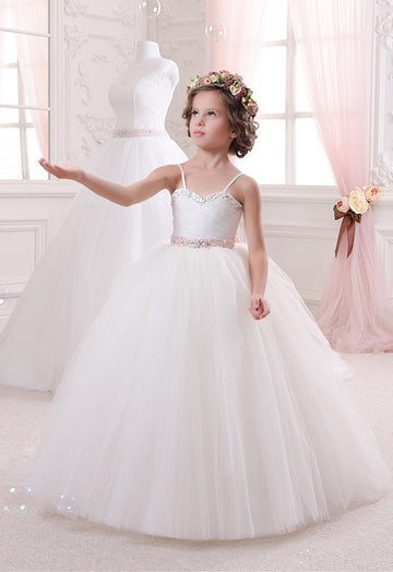 Straps Tulle Toddler Flower Girl Dress CHK140