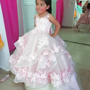 Lace Toddler Party Gowns CHK209