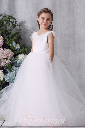 Black Tulle Children's Prom Dress (FGD301)