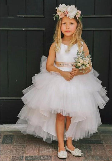 High Low Tulle Princess Toddler Pageant Dress FGD461