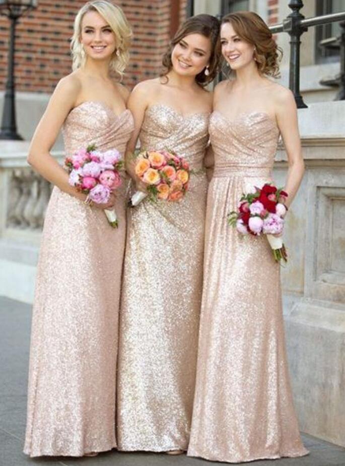 Rose gold outlet sequin bridesmaid