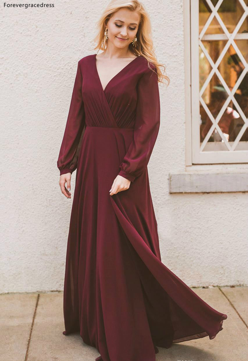 Maroon 2024 bohemian dress