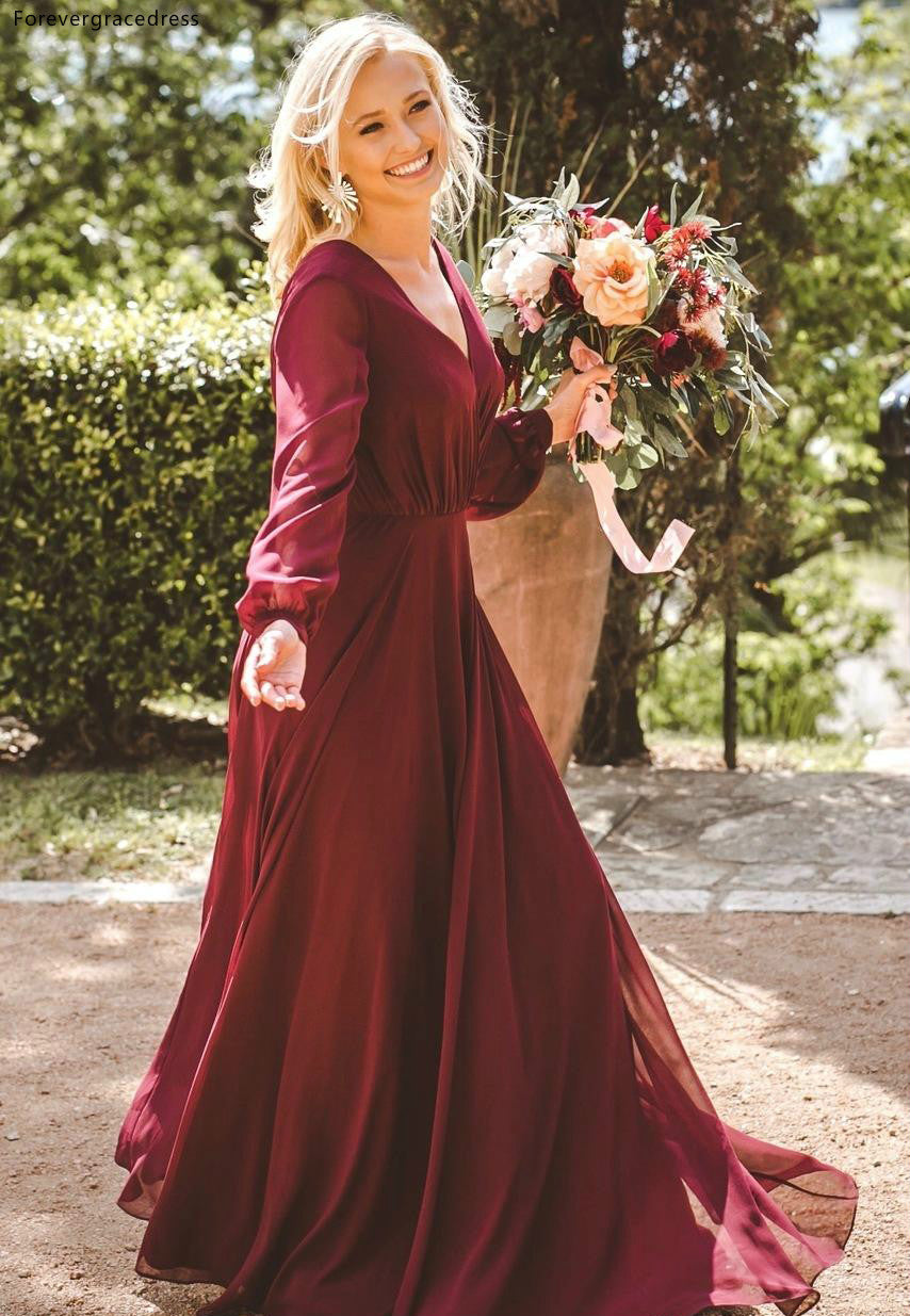 Burgundy deals country dress