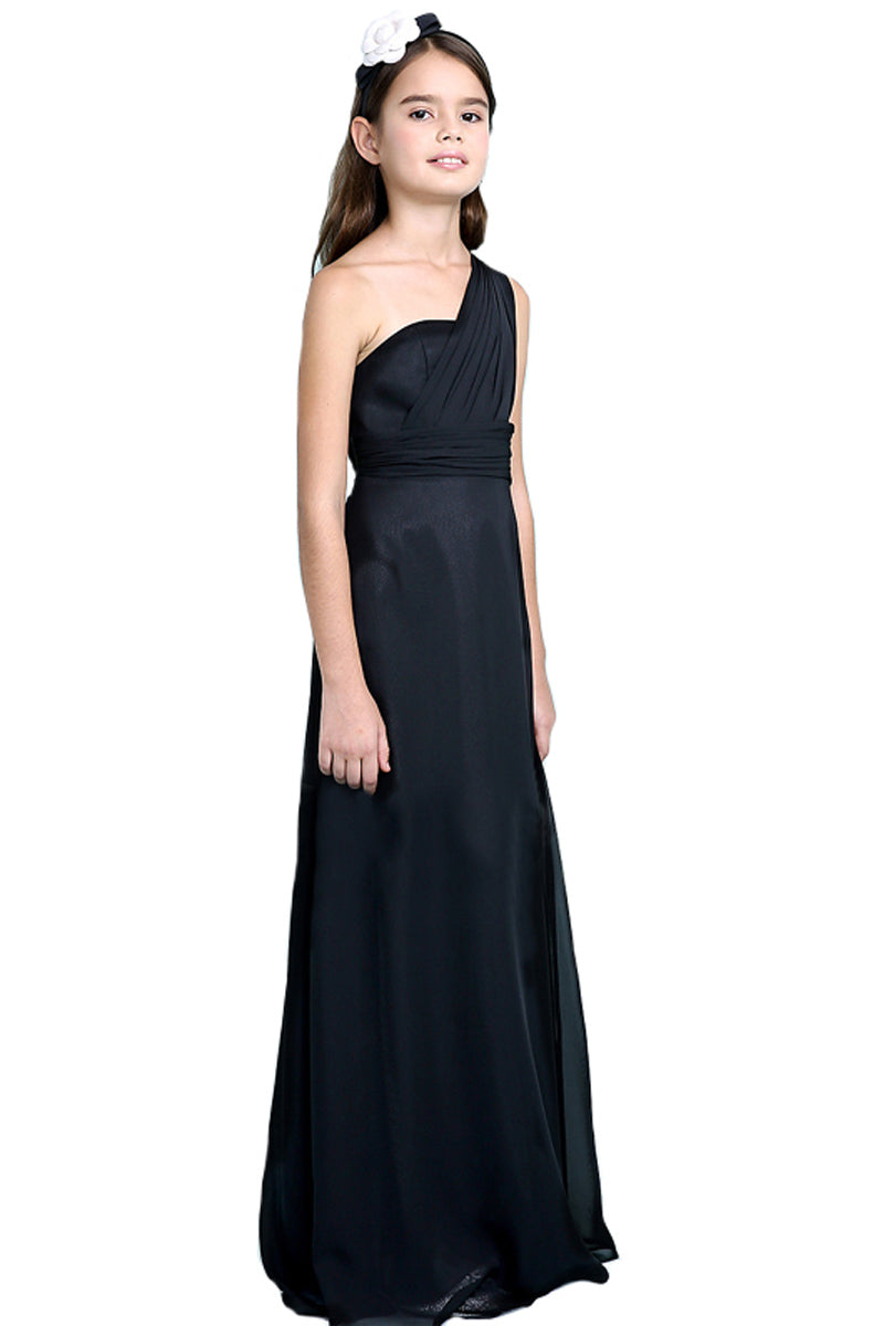 One shoulder junior sales bridesmaid dresses