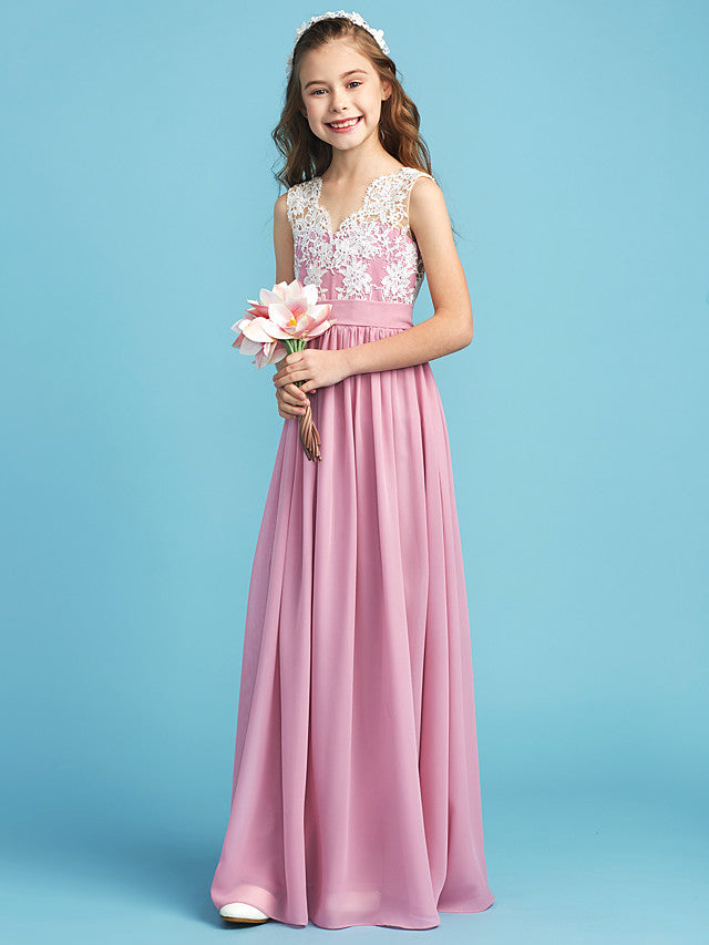 Pink childrens hotsell bridesmaid dresses