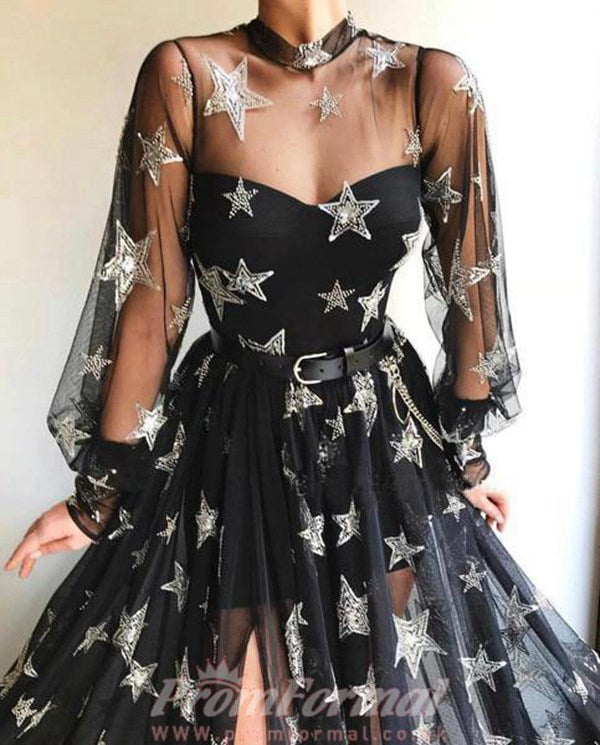 Long sleeve star dress sale