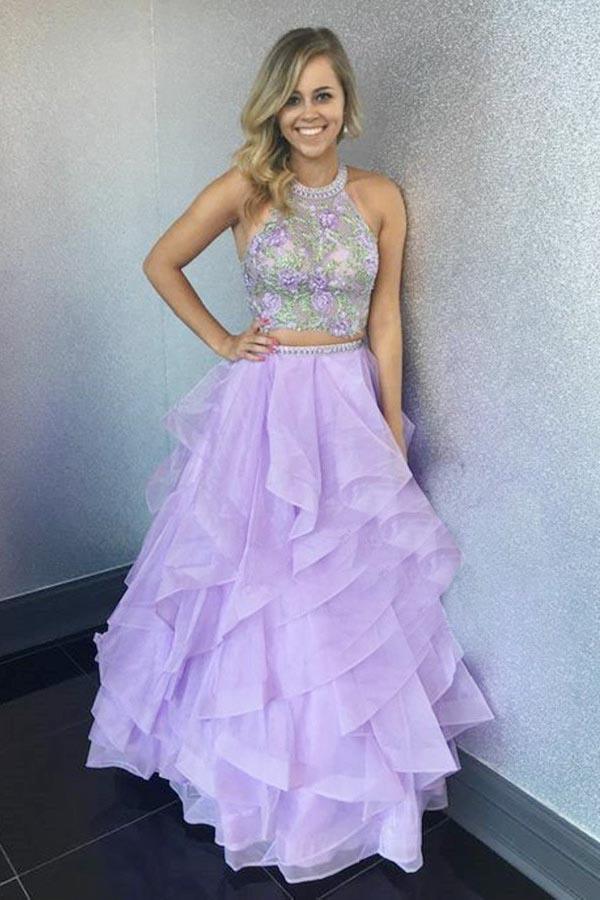 Cheap 2 clearance piece prom dresses