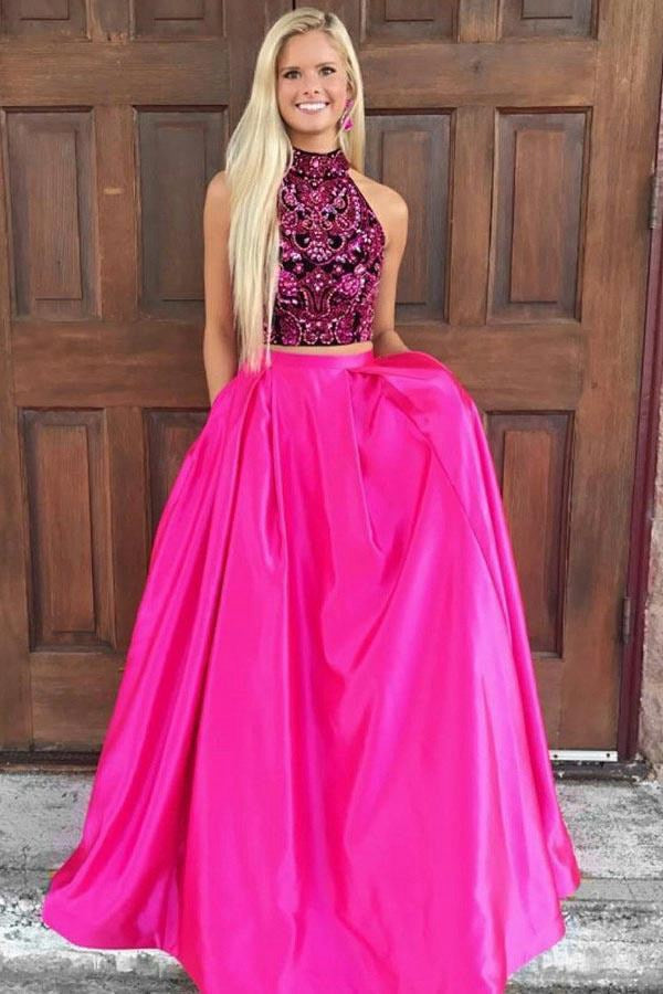 Two piece junior prom on sale dresses