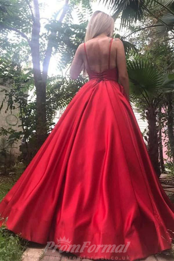 Royal red 2024 prom dress