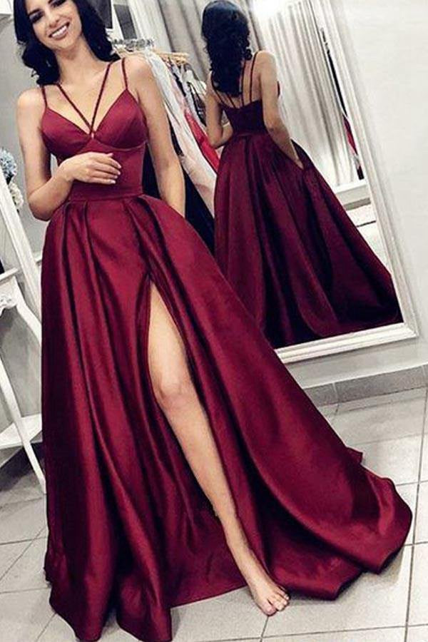 Ball hot sale gown maroon