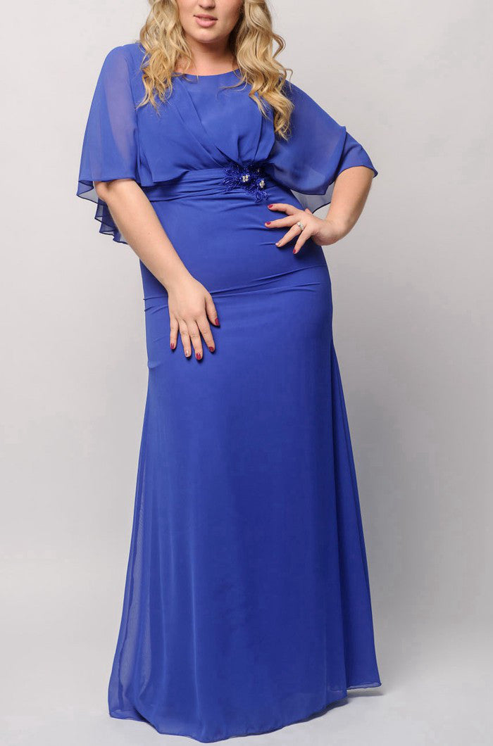 Royal blue mother of the outlet bride dresses plus size