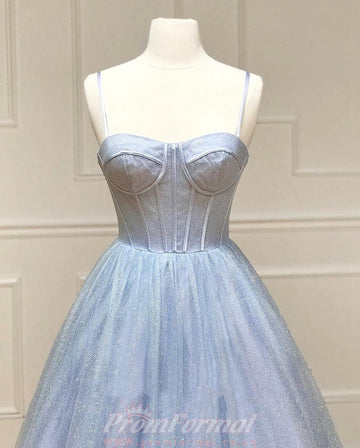 Blue Formal Graduation Dress REALS053