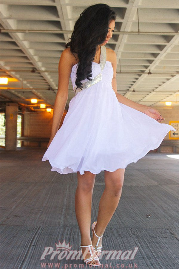 Short white shop prom dress