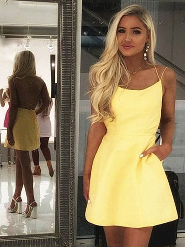 Light yellow homecoming clearance dresses